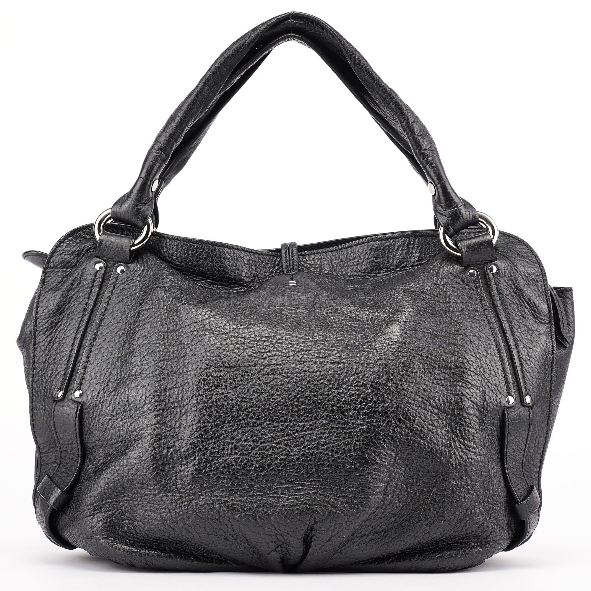 Celine Black Leather Bittersweet Shoulder Bag