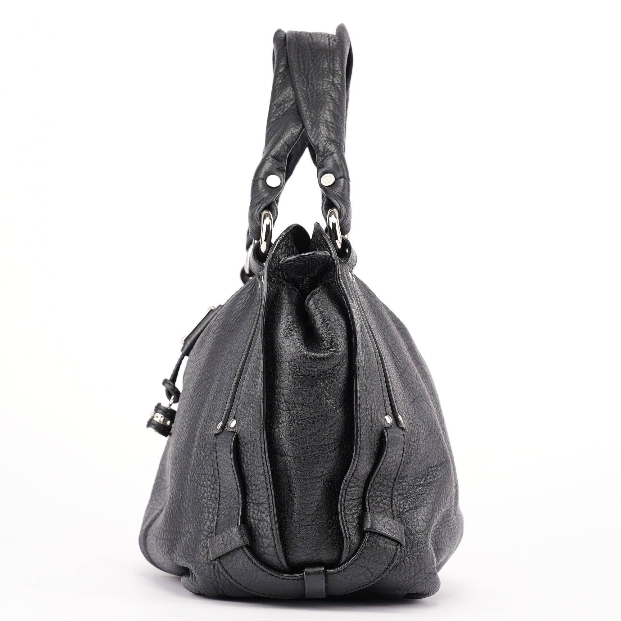 Celine Black Leather Bittersweet Shoulder Bag