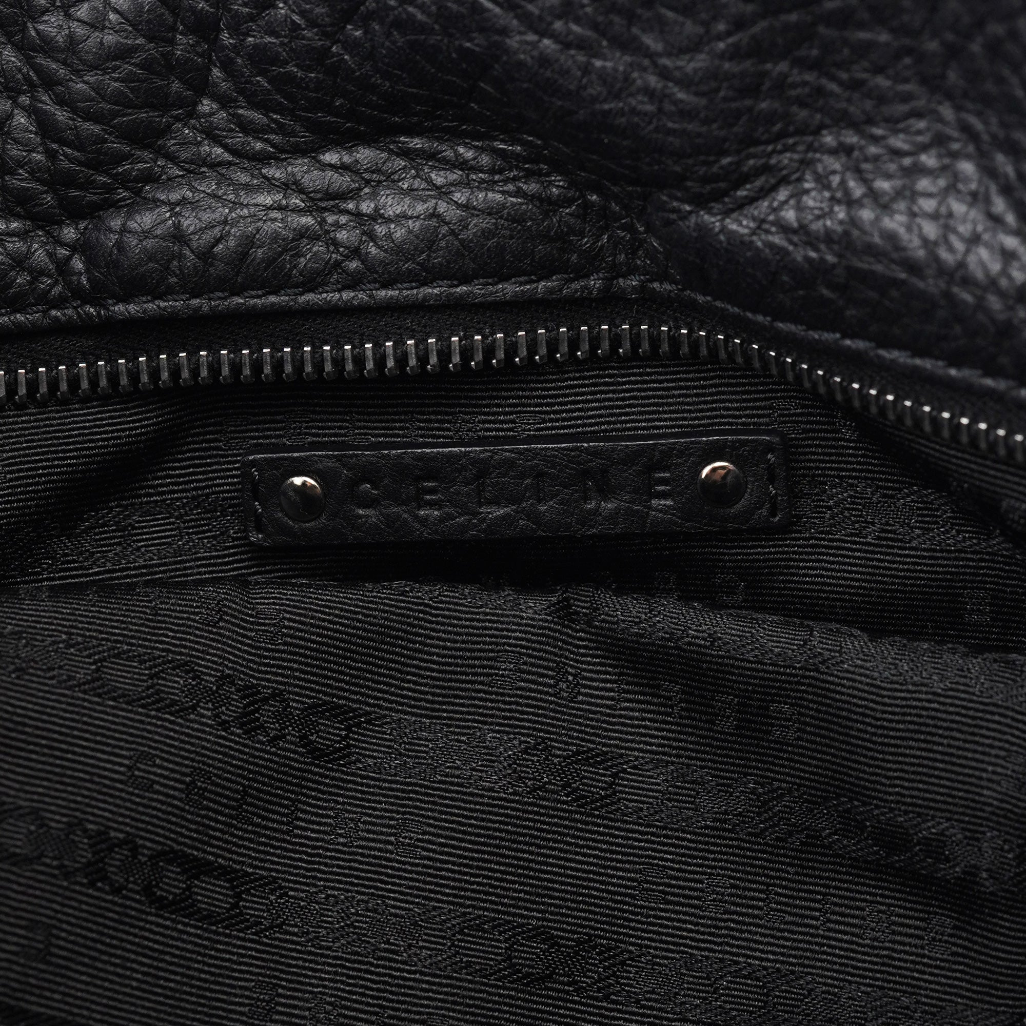 Celine Black Leather Bittersweet Shoulder Bag