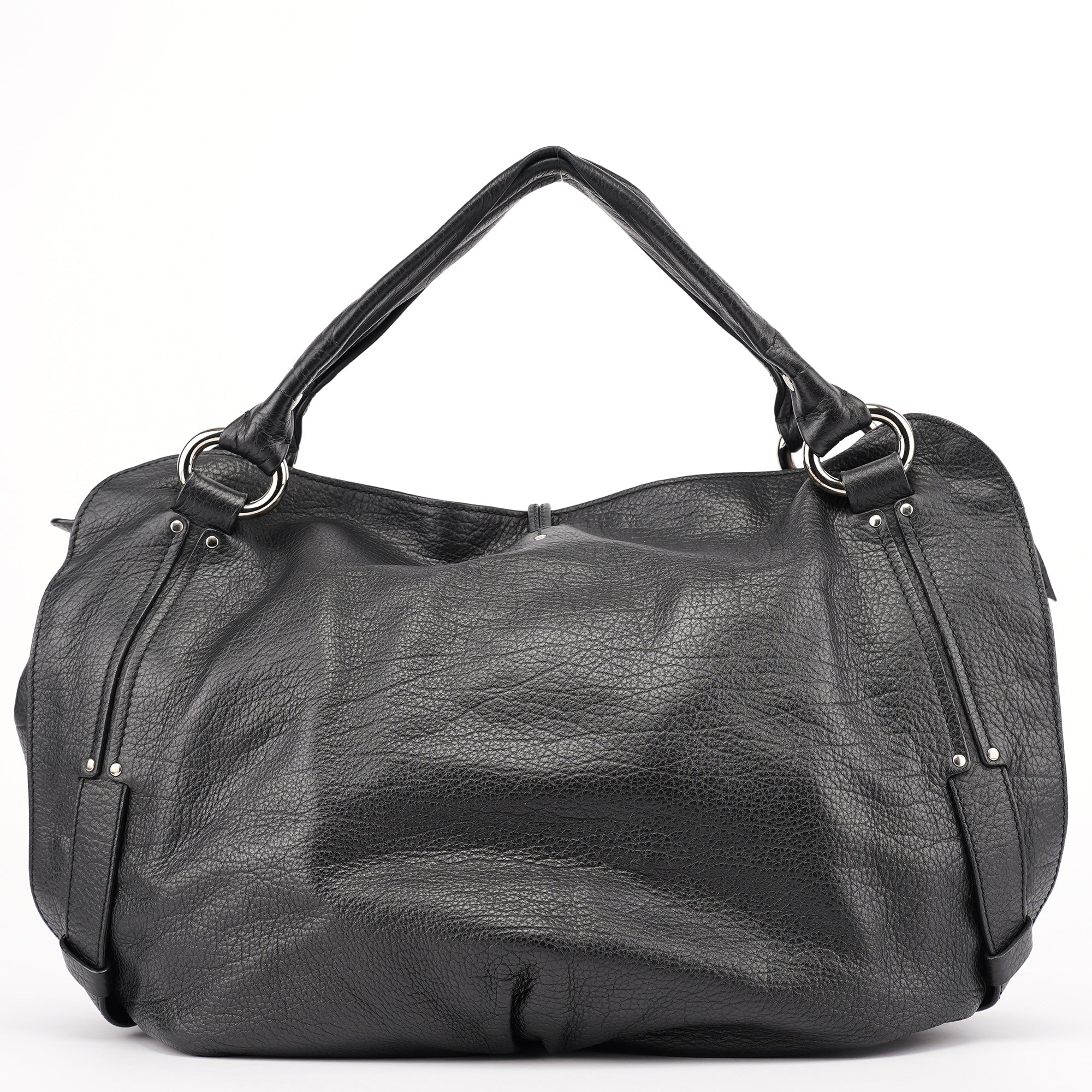 Celine Black Leather Bittersweet Shoulder Bag