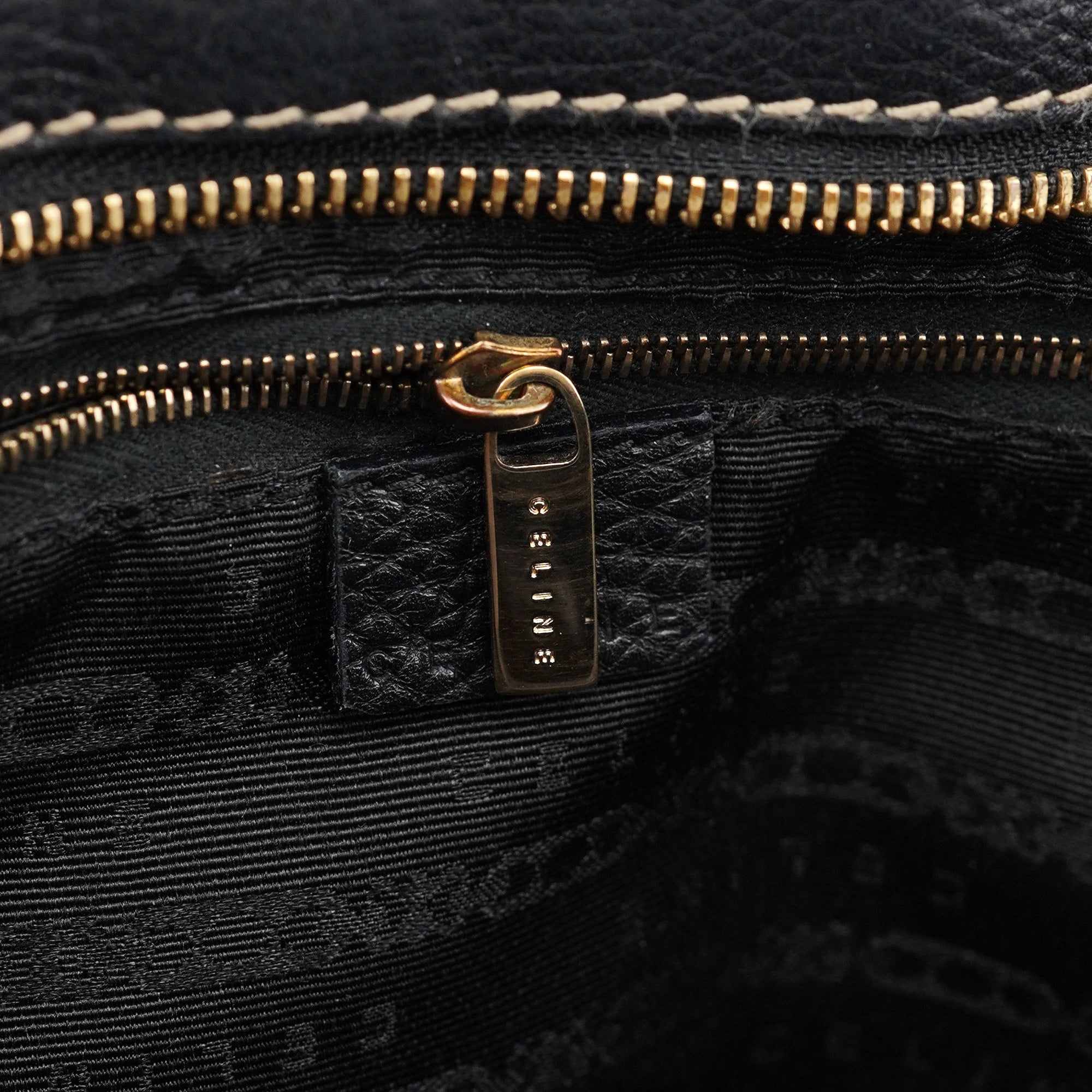 Celine Black Leather Bittersweet Shoulder Bag