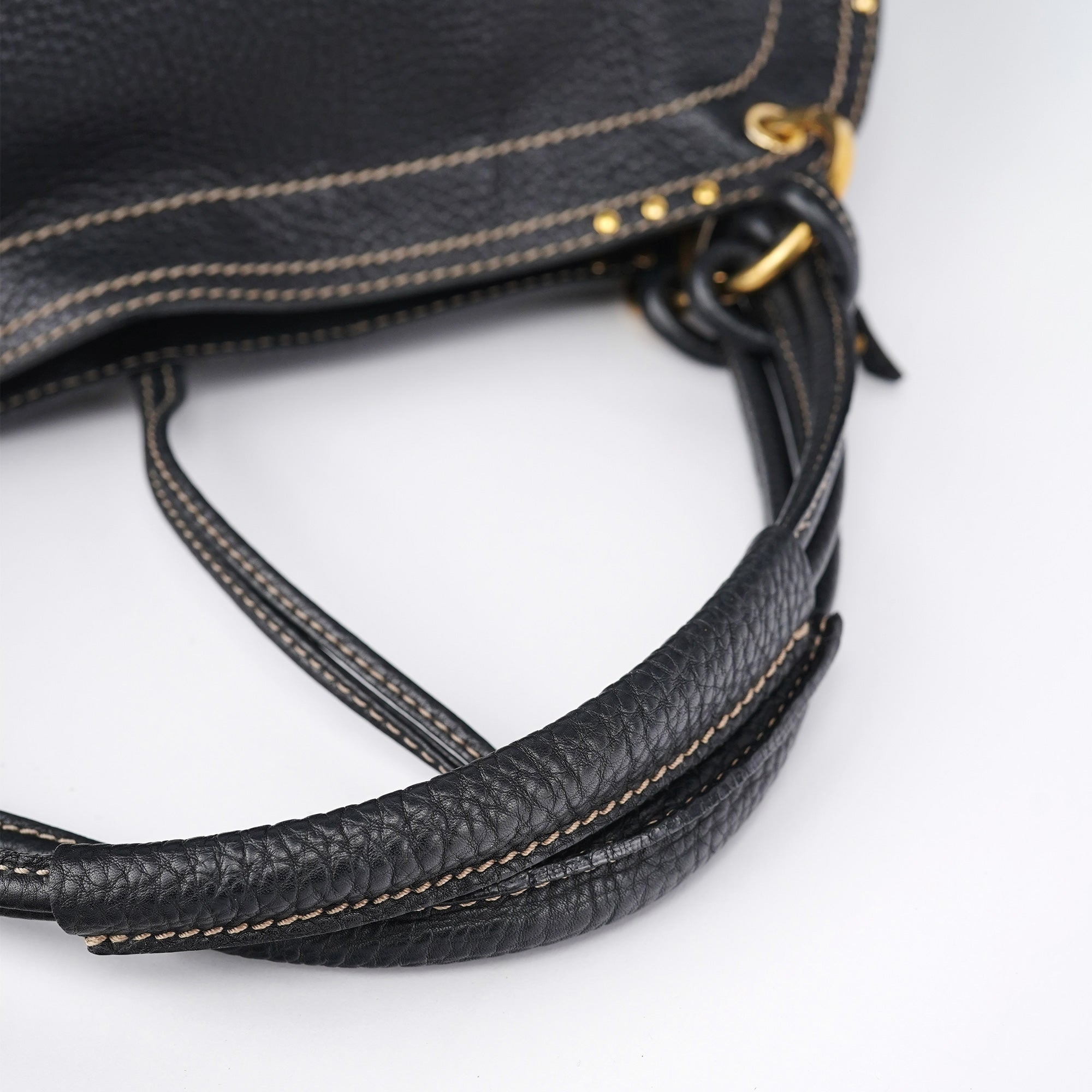 Celine Black Leather Bittersweet Shoulder Bag