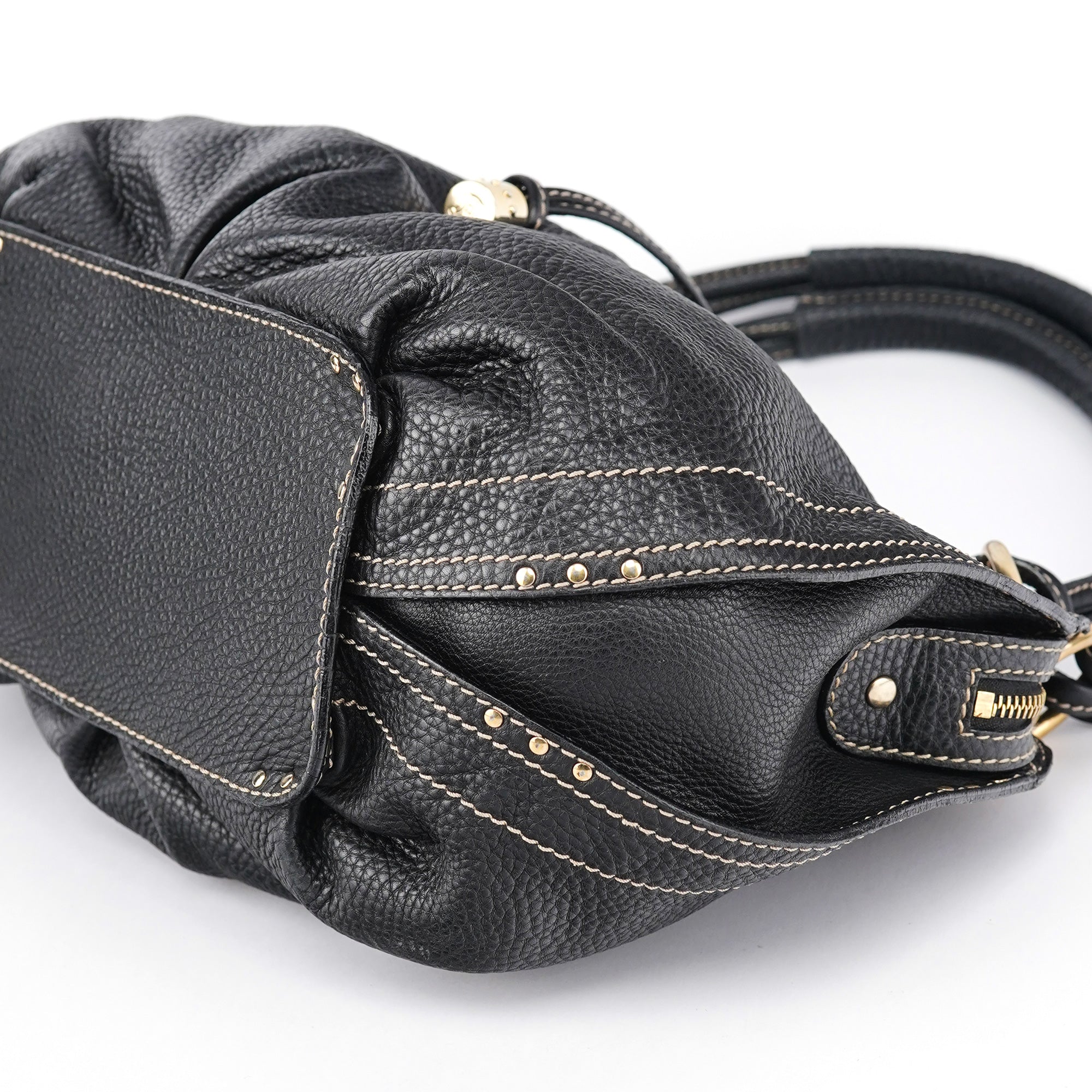 Celine Black Leather Bittersweet Shoulder Bag