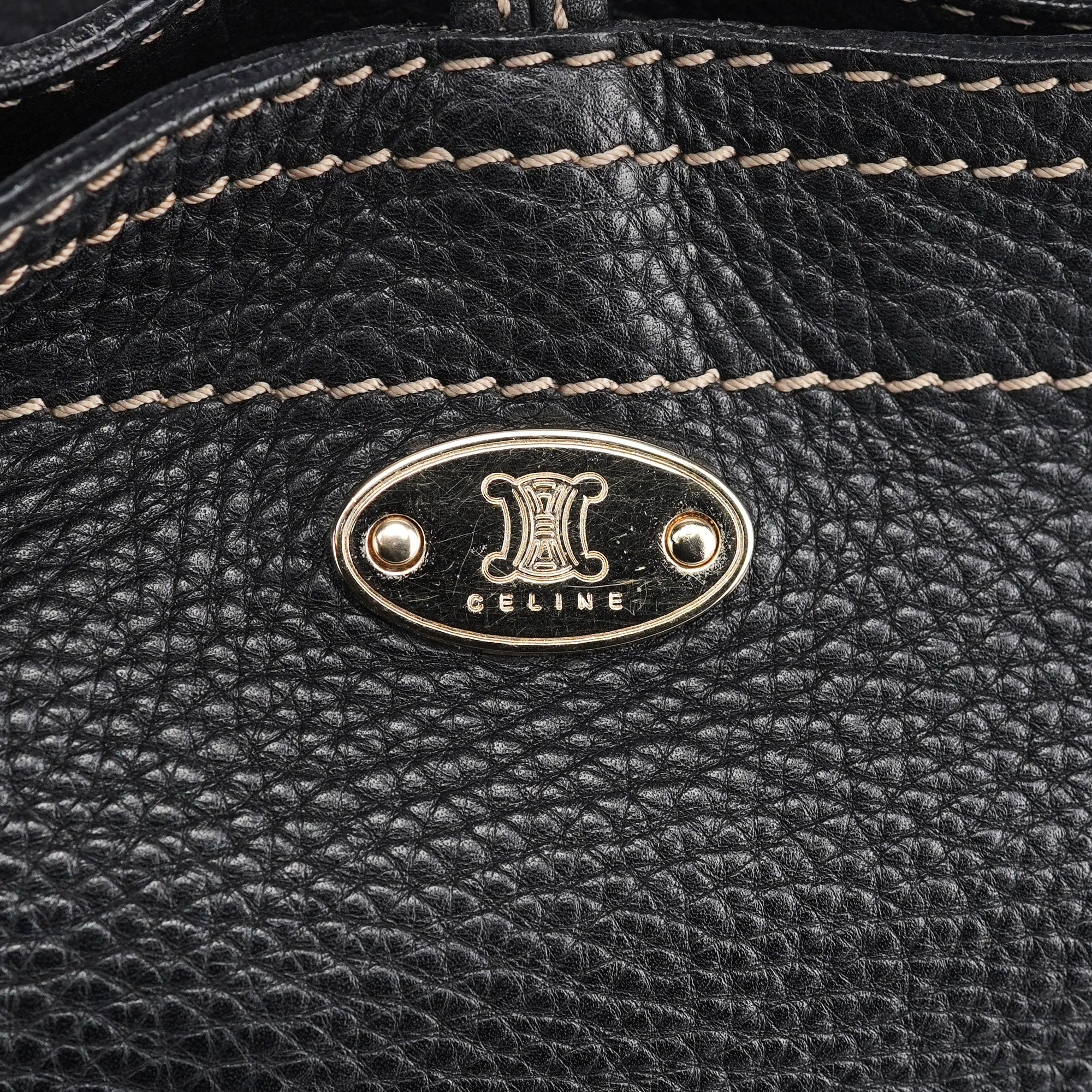 Celine Black Leather Bittersweet Shoulder Bag