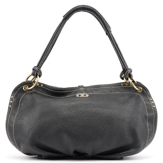 Celine Black Leather Bittersweet Shoulder Bag