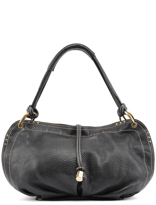 Celine Black Leather Bittersweet Shoulder Bag
