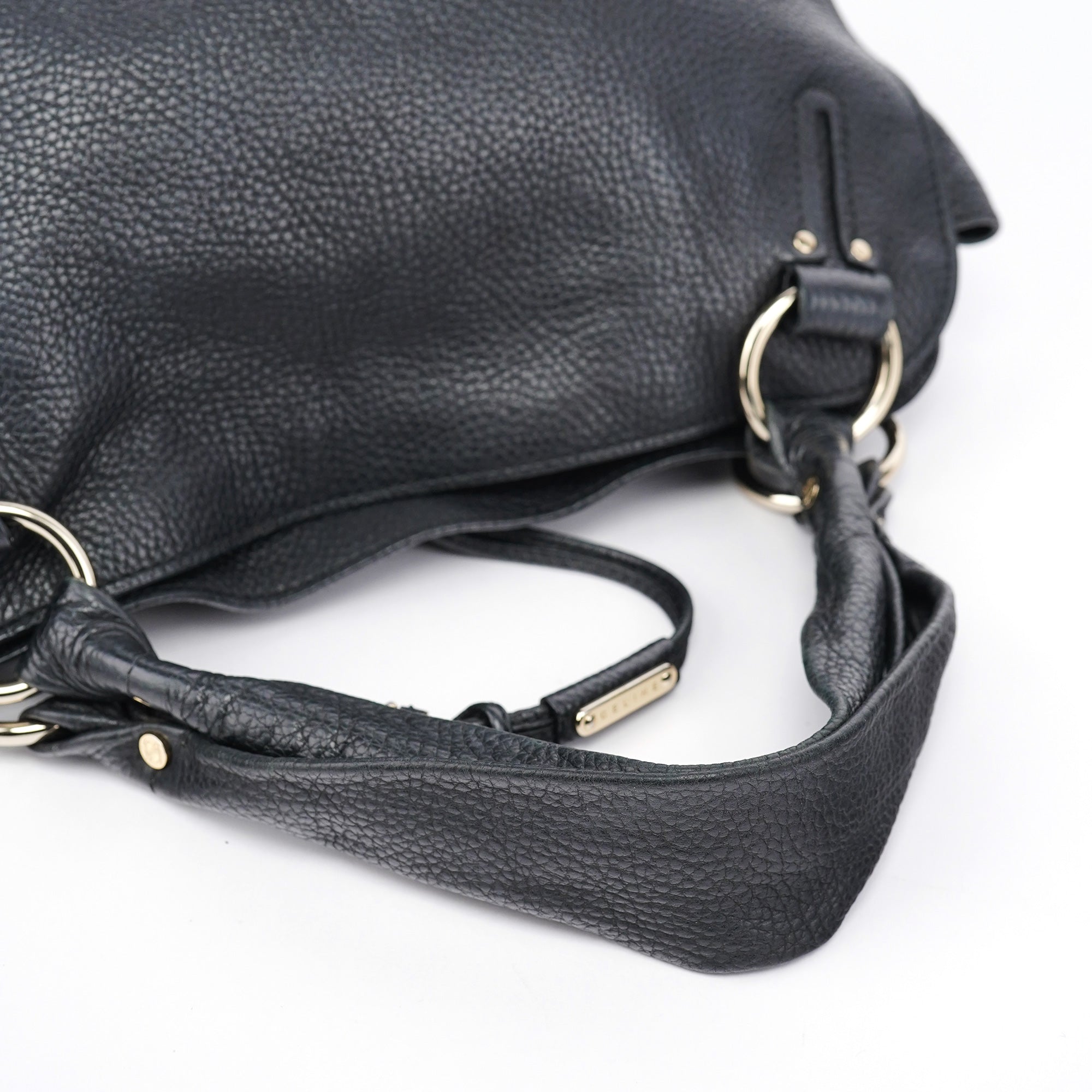 Celine Sac porté épaule Bittersweet en cuir noir