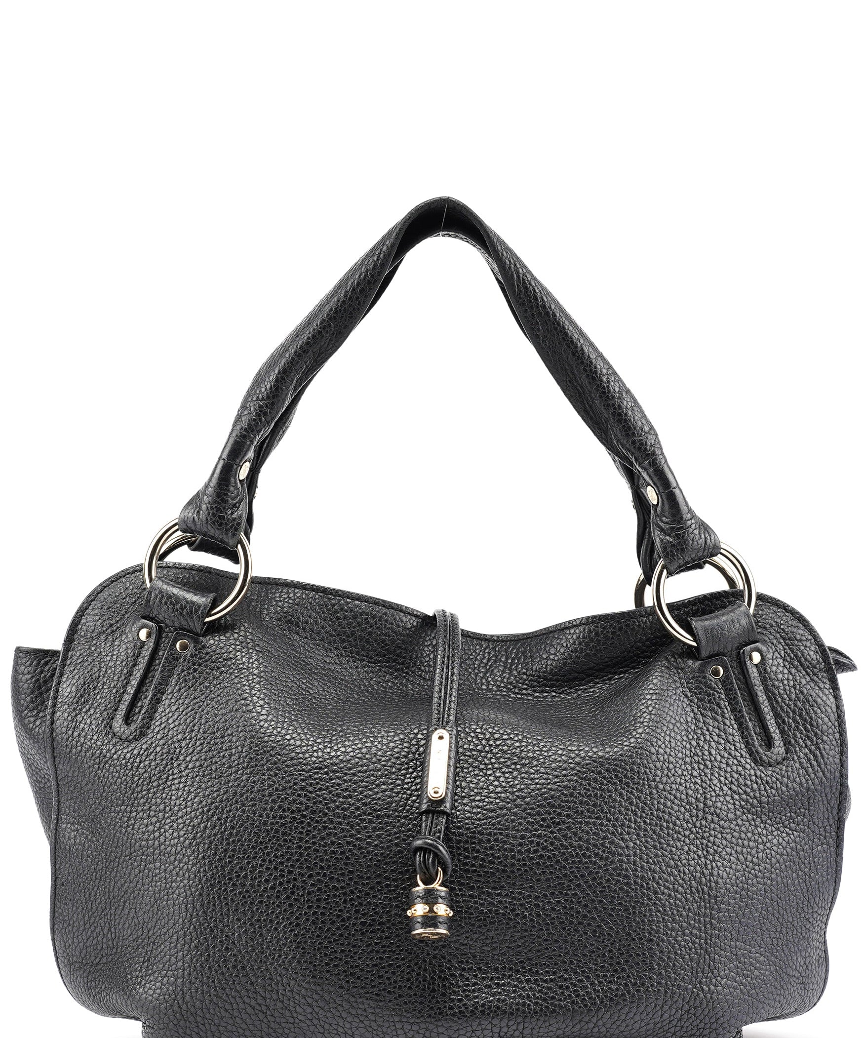 Celine Black Leather Bittersweet Shoulder Bag