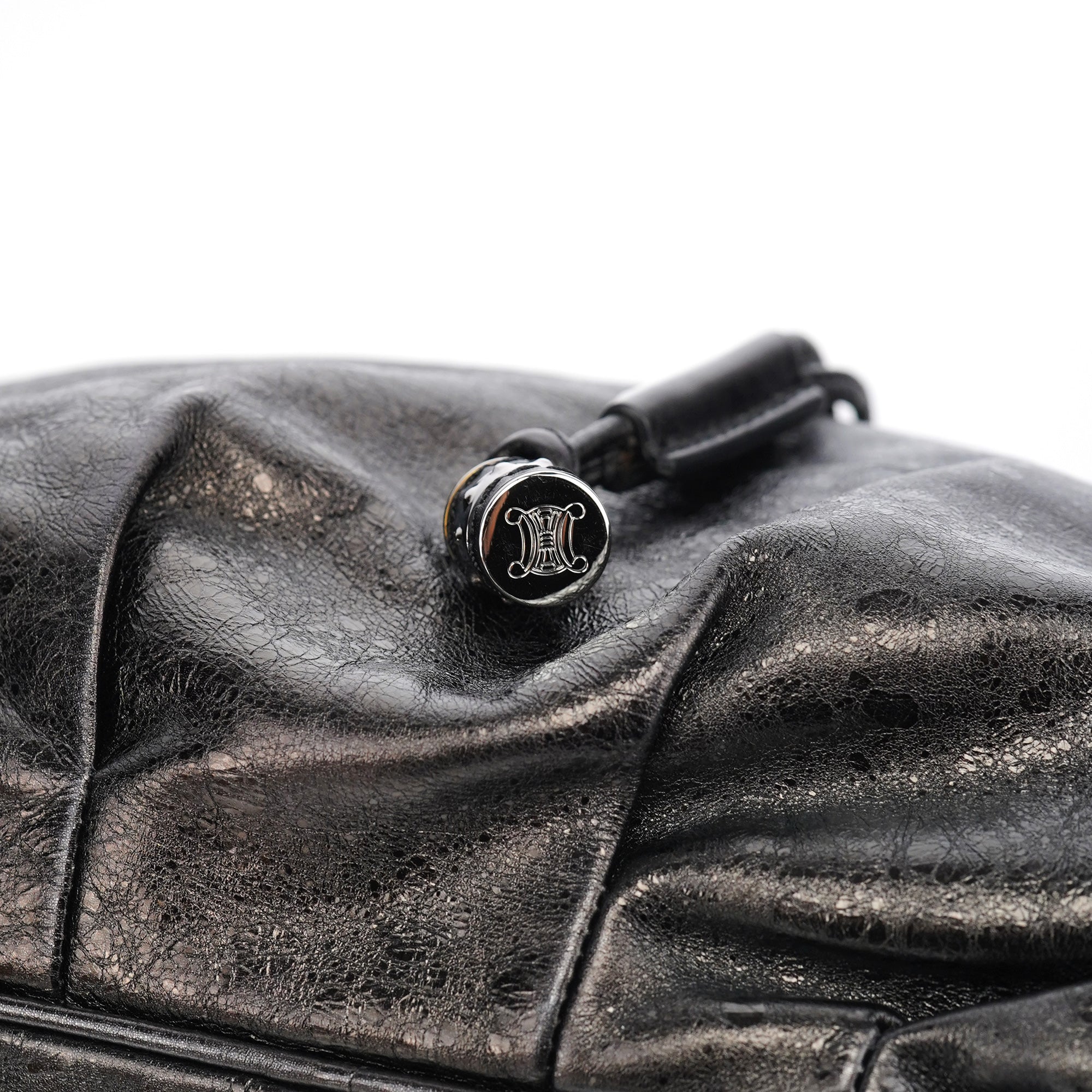 Celine Black Leather Bittersweet Shoulder Bag
