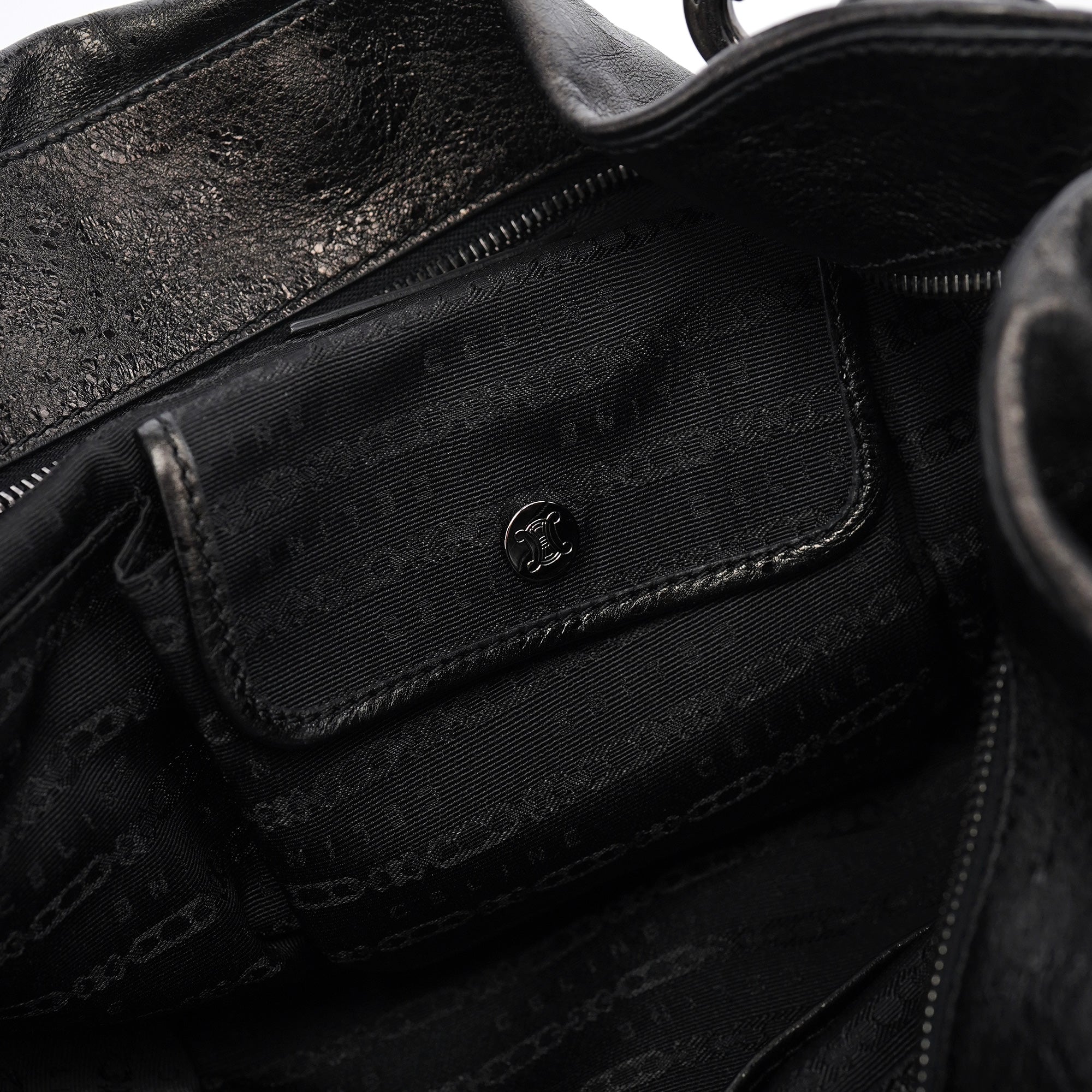 Celine Black Leather Bittersweet Shoulder Bag