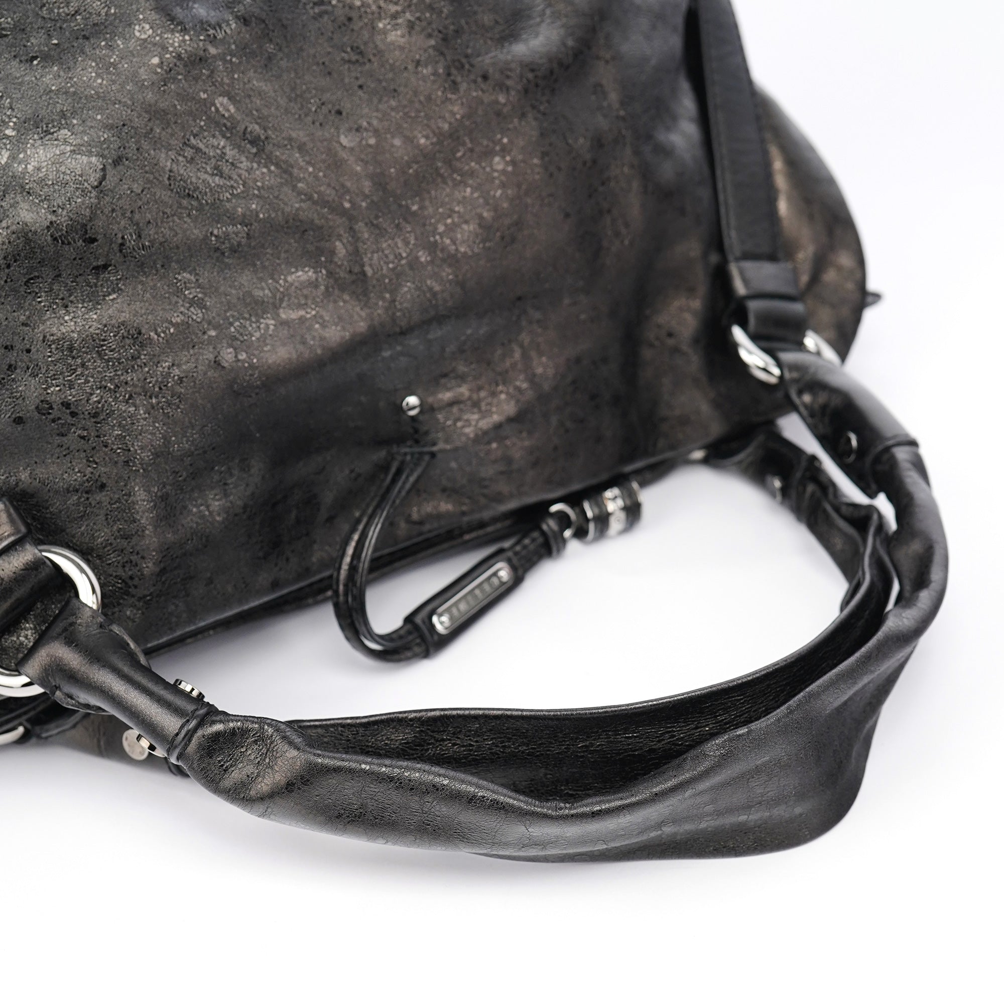 Celine Black Leather Bittersweet Shoulder Bag