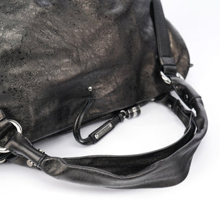 Celine Black Leather Bittersweet Shoulder Bag