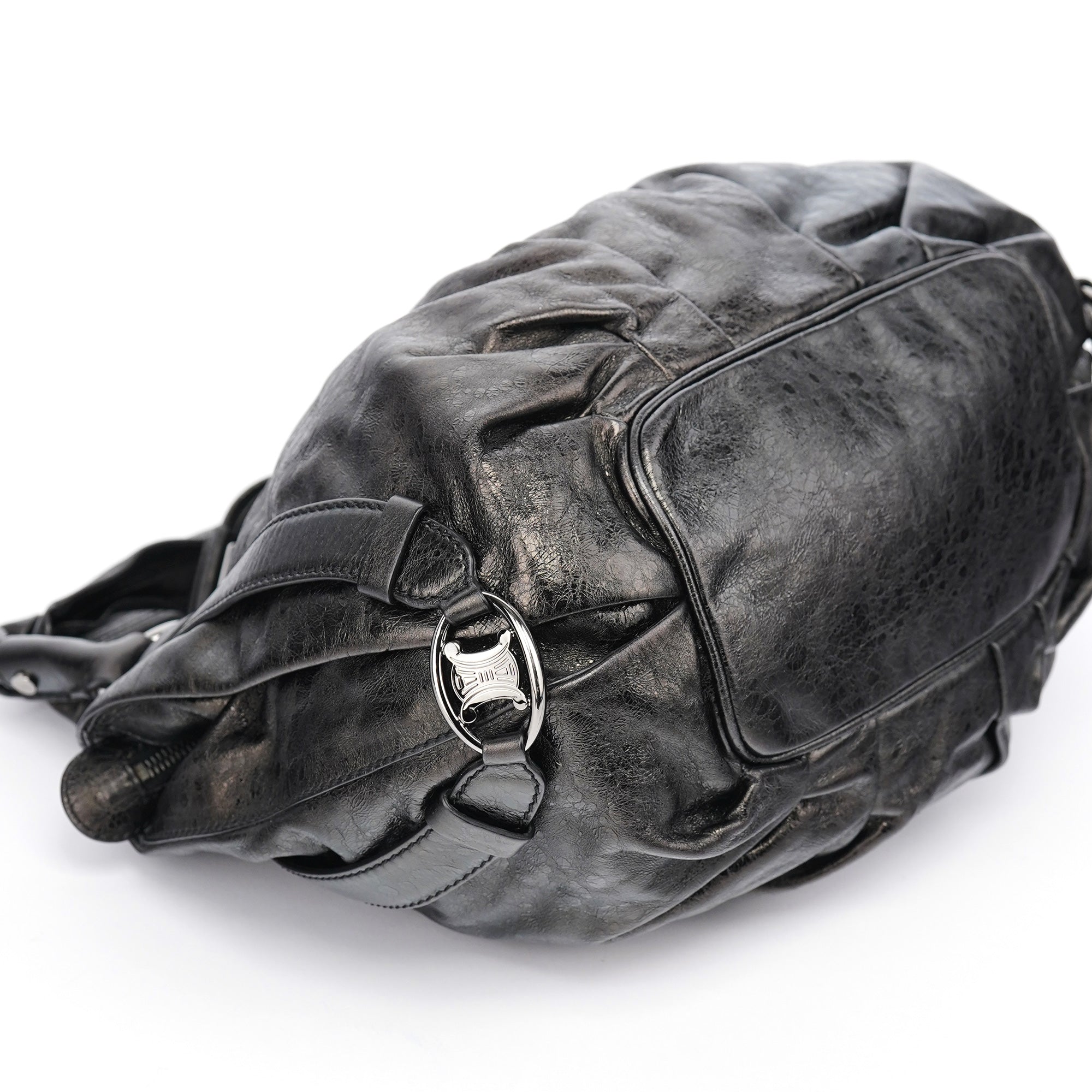 Celine Black Leather Bittersweet Shoulder Bag