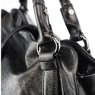 Celine Black Leather Bittersweet Shoulder Bag