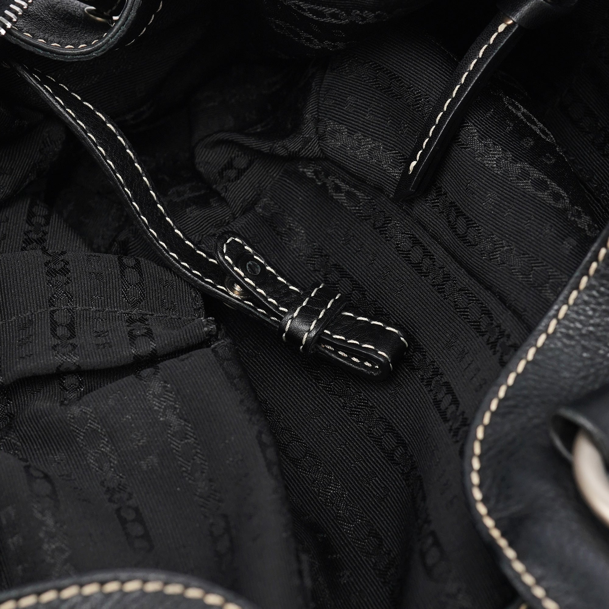 Celine Black Leather Bittersweet Shoulder Bag