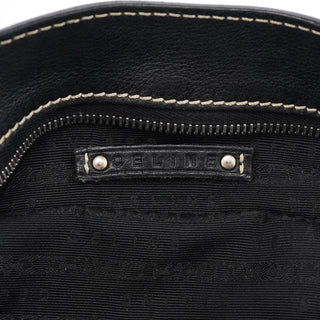Celine Black Leather Bittersweet Shoulder Bag