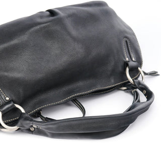 Celine Black Leather Bittersweet Shoulder Bag
