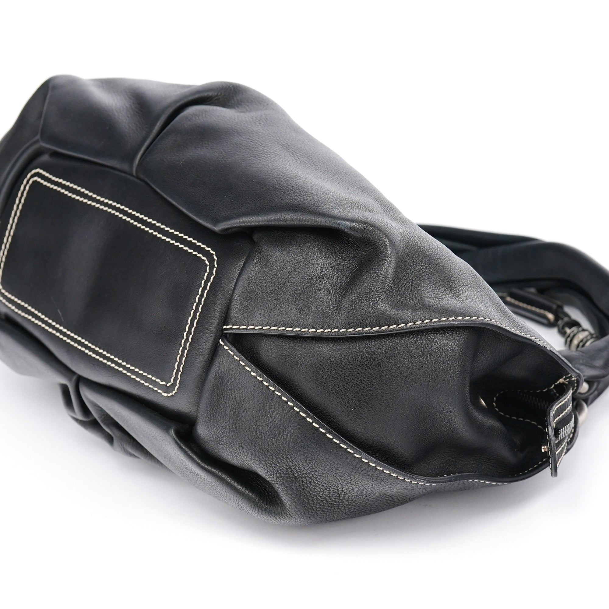 Celine Black Leather Bittersweet Shoulder Bag