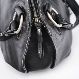 Celine Black Leather Bittersweet Shoulder Bag