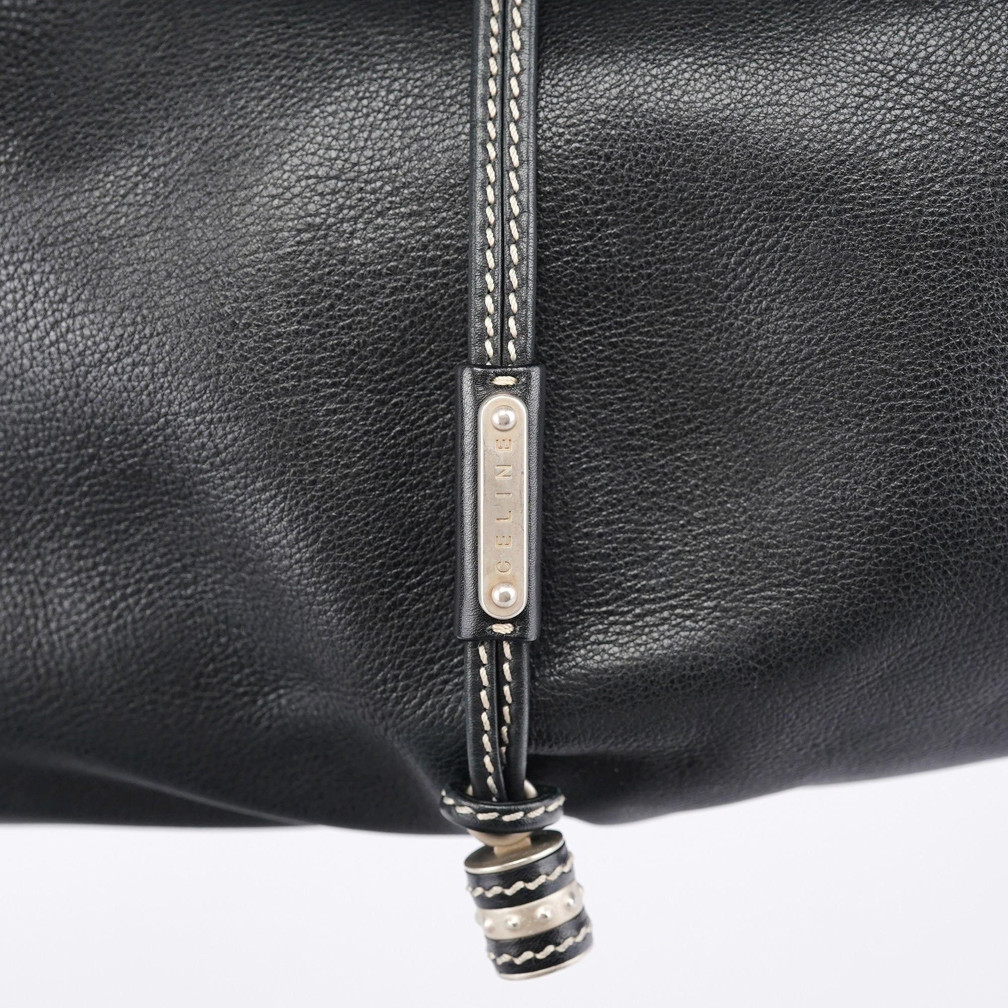 Celine Black Leather Bittersweet Shoulder Bag