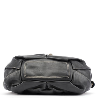 Celine Black Leather Bittersweet Shoulder Bag