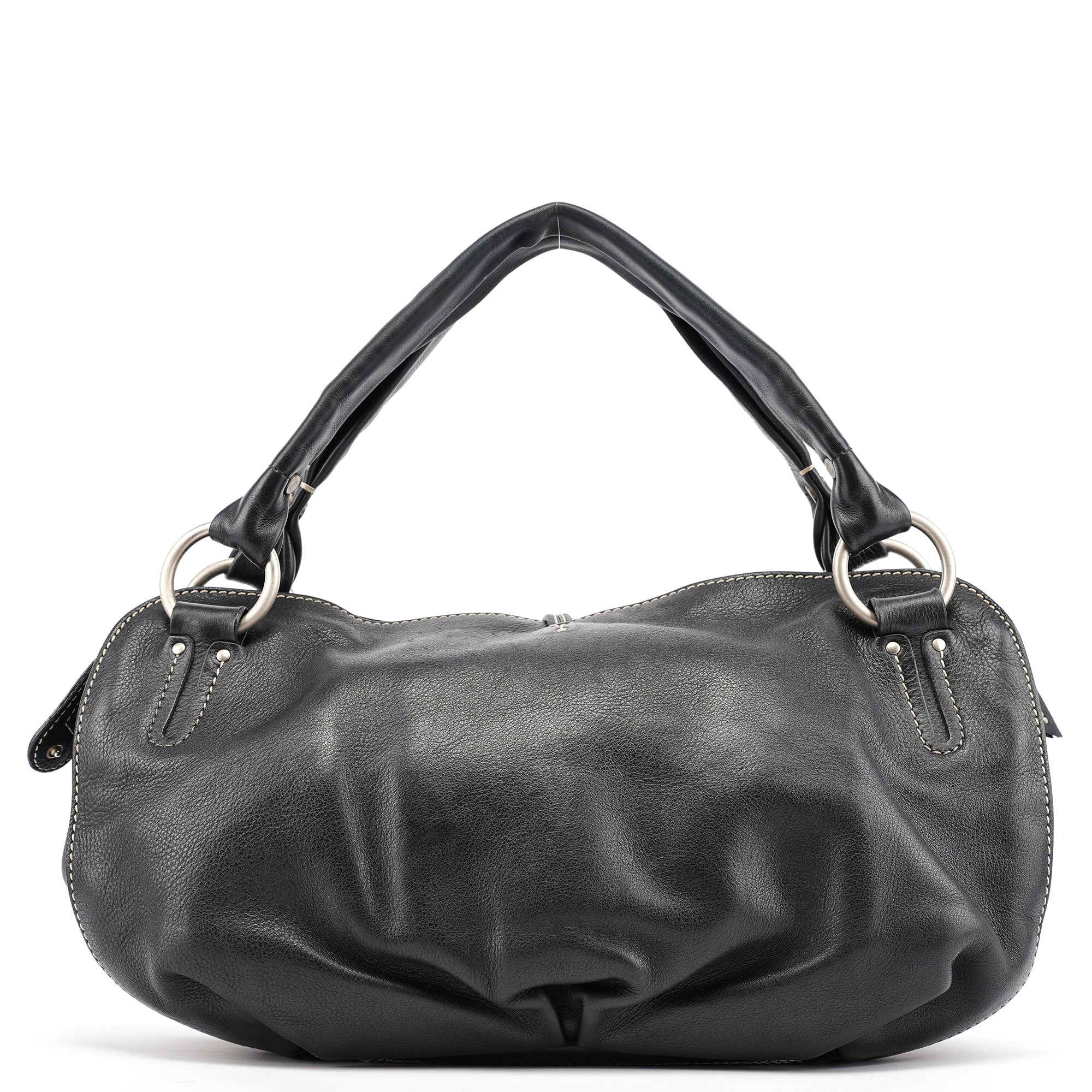 Celine Black Leather Bittersweet Shoulder Bag