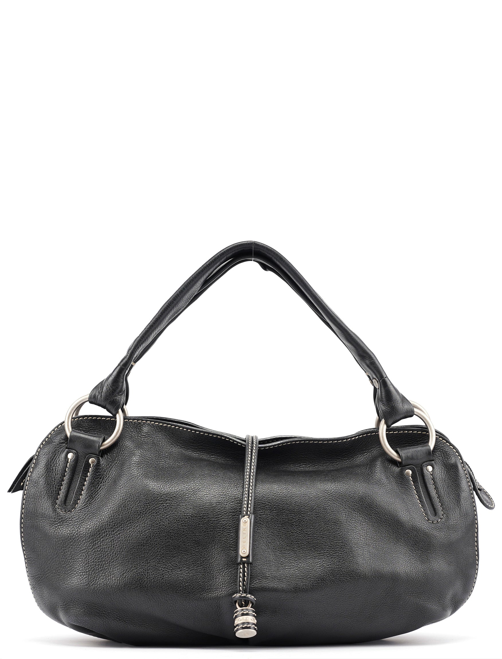 Celine Black Leather Bittersweet Shoulder Bag