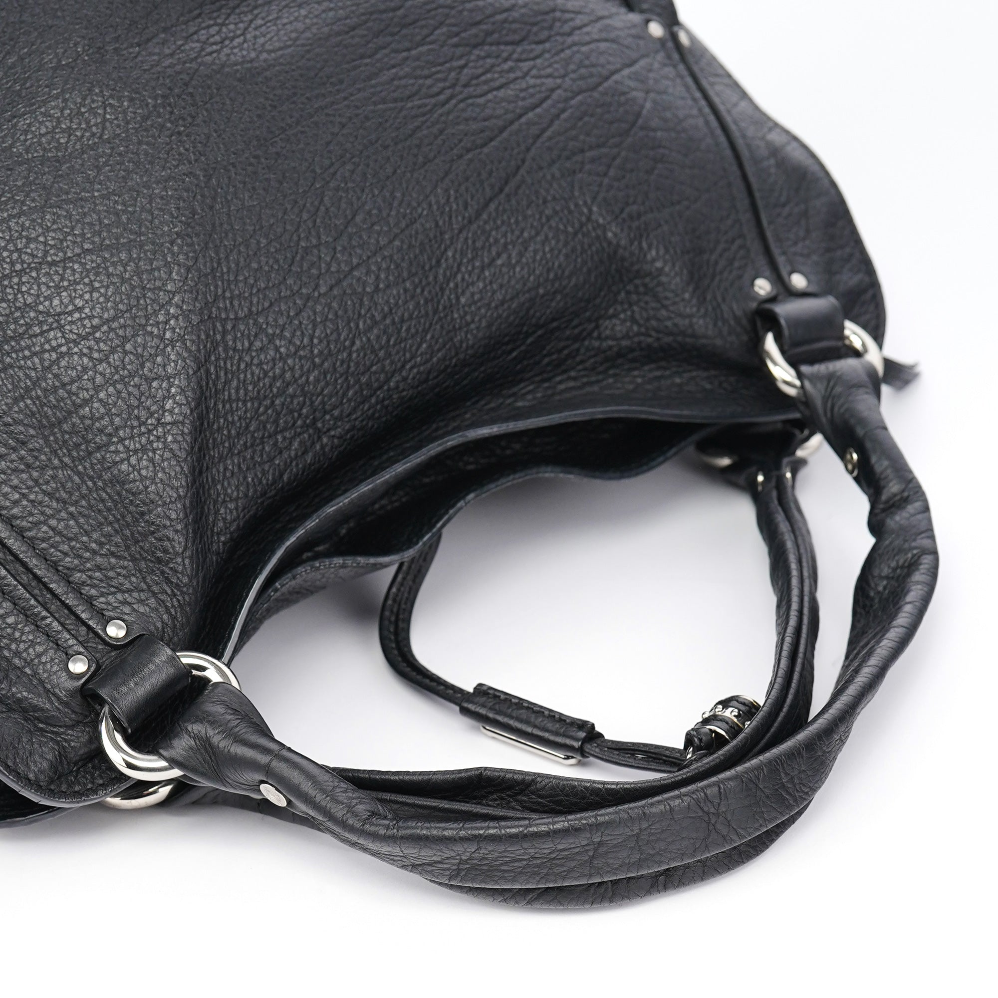 Celine Black Leather Bittersweet Shoulder Bag