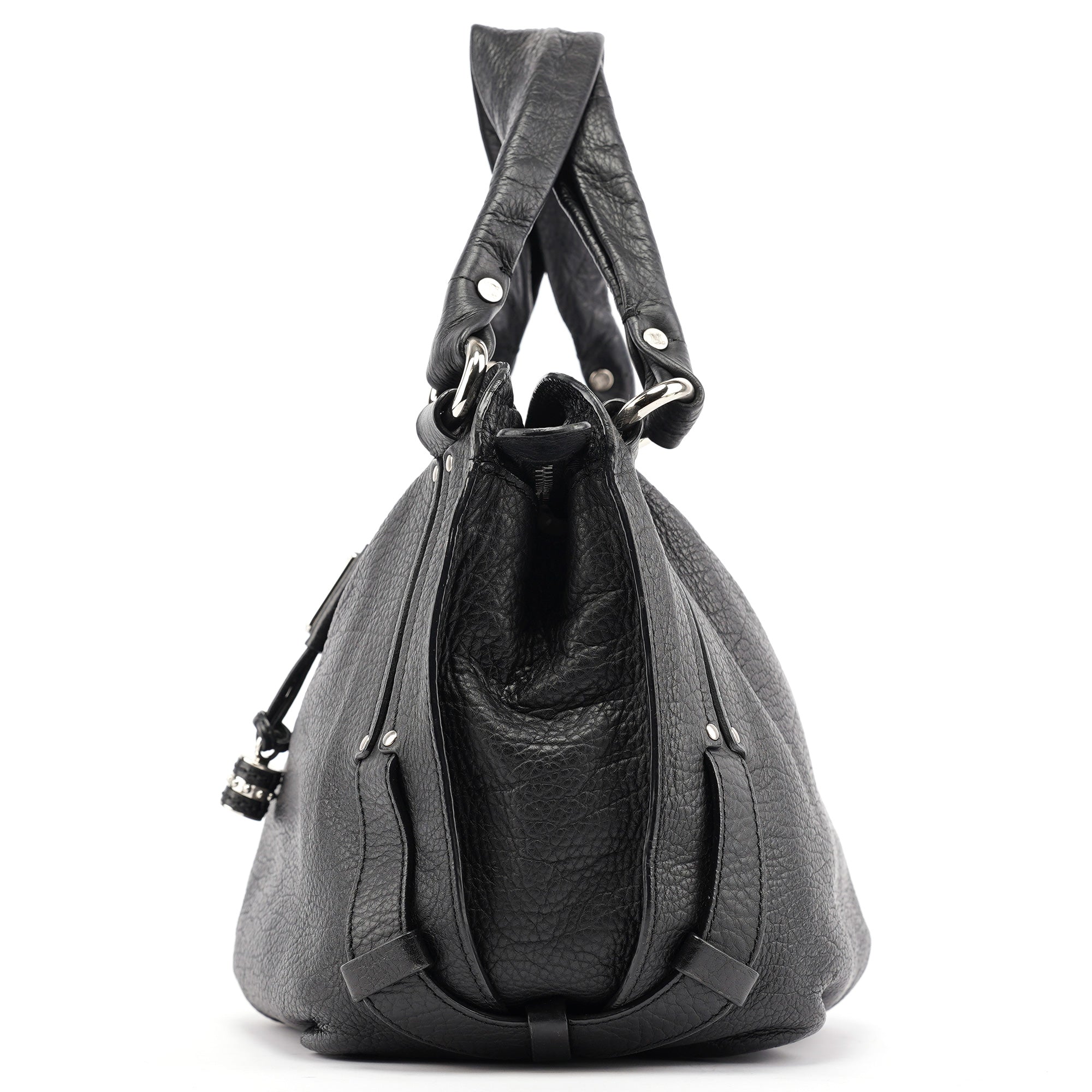 Celine Black Leather Bittersweet Shoulder Bag