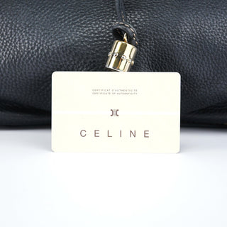 Celine Black Leather Bittersweet Shoulder Bag