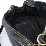 Celine Bittersweet Schultertasche aus schwarzem Leder