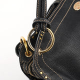 Celine Bittersweet Schultertasche aus schwarzem Leder