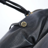 Celine Bittersweet Schultertasche aus schwarzem Leder