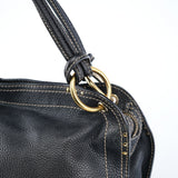 Celine Bittersweet Schultertasche aus schwarzem Leder