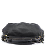 Celine Bittersweet Schultertasche aus schwarzem Leder