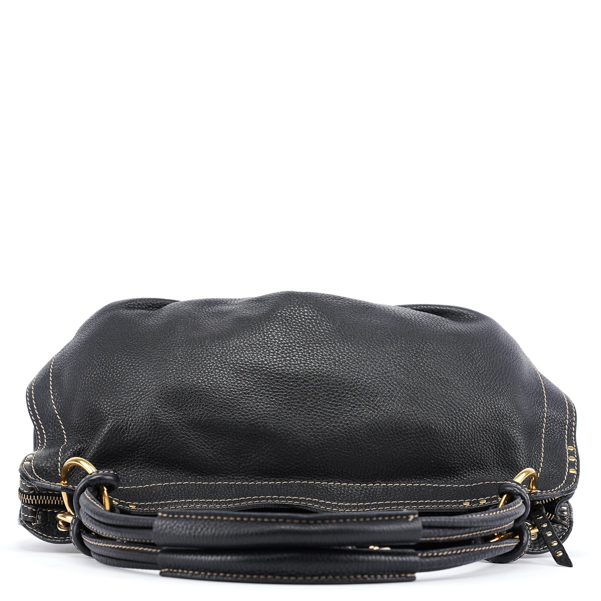 Celine Bittersweet Schultertasche aus schwarzem Leder