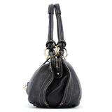 Celine Bittersweet Schultertasche aus schwarzem Leder