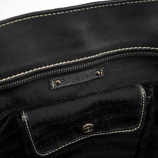 Celine Black Leather Bittersweet Shoulder Bag