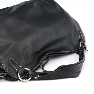 Celine Black Leather Bittersweet Shoulder Bag