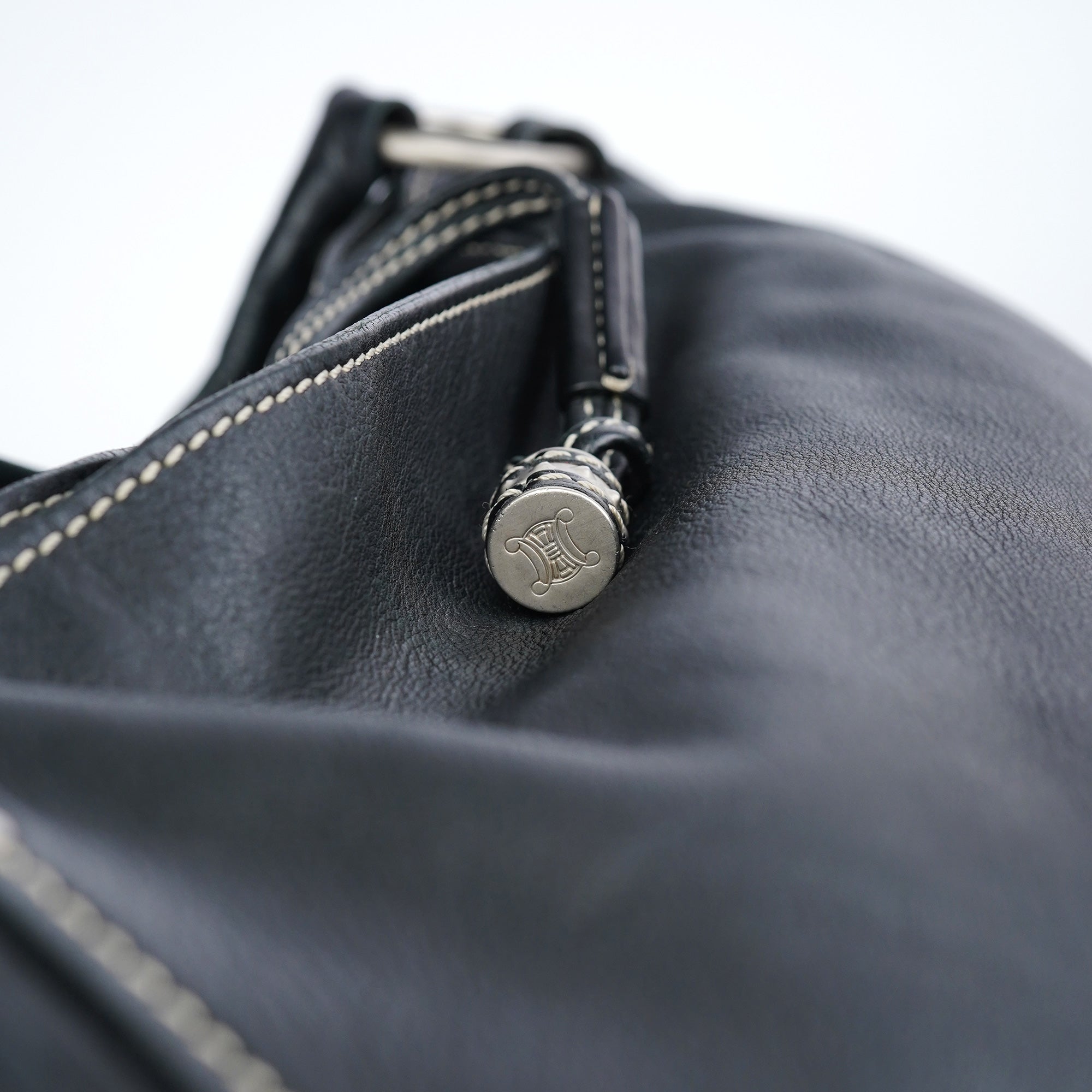 Celine Black Leather Bittersweet Shoulder Bag