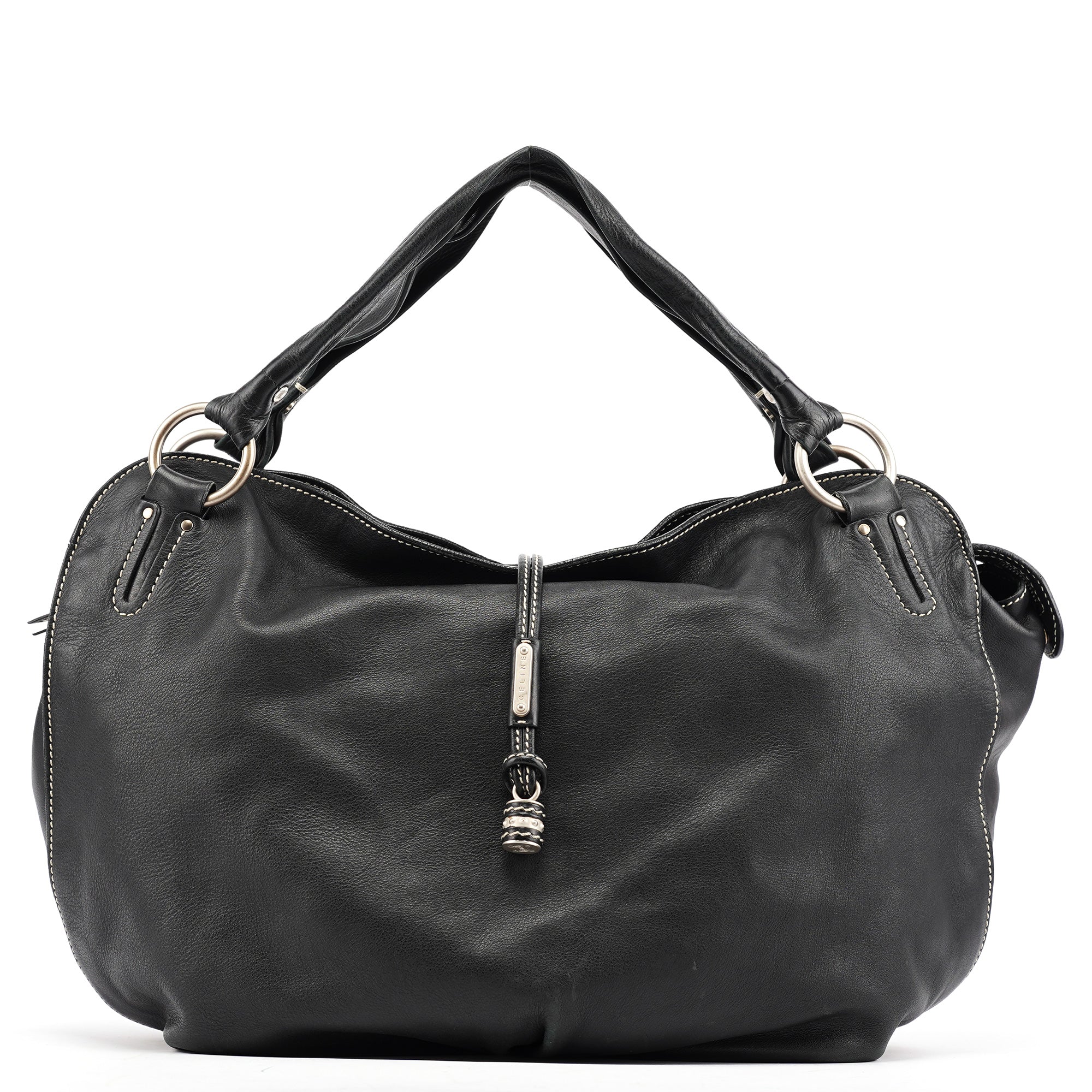 Celine Black Leather Bittersweet Shoulder Bag