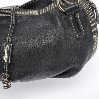 Celine Black Leather Bittersweet Shoulder Bag