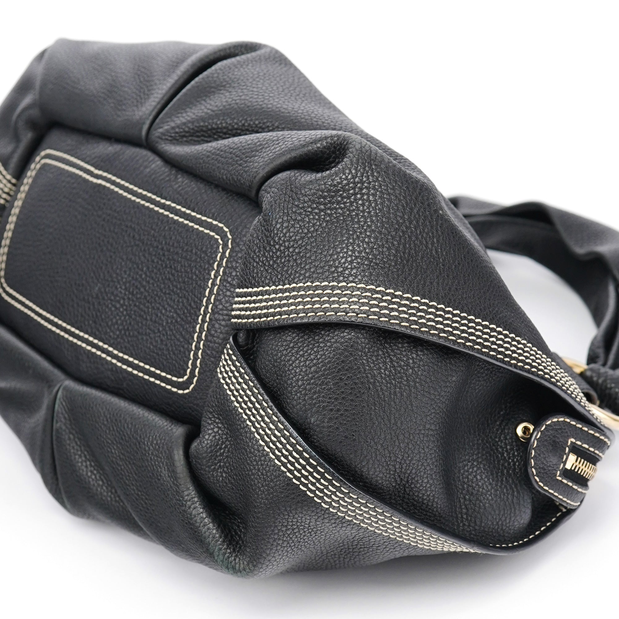 Celine Black Leather Bittersweet Shoulder Bag