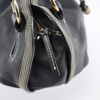 Celine Black Leather Bittersweet Shoulder Bag