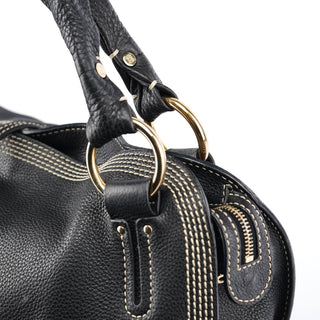 Celine Black Leather Bittersweet Shoulder Bag