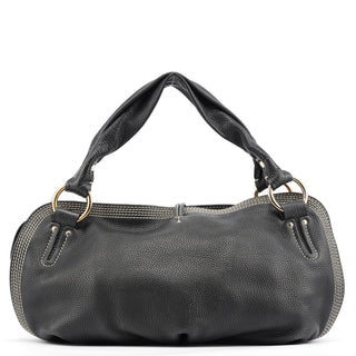 Celine Black Leather Bittersweet Shoulder Bag