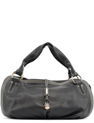 Celine Black Leather Bittersweet Shoulder Bag