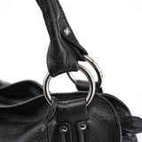 Celine Bittersweet Schultertasche aus schwarzem Leder