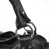 Celine Bittersweet Schultertasche aus schwarzem Leder