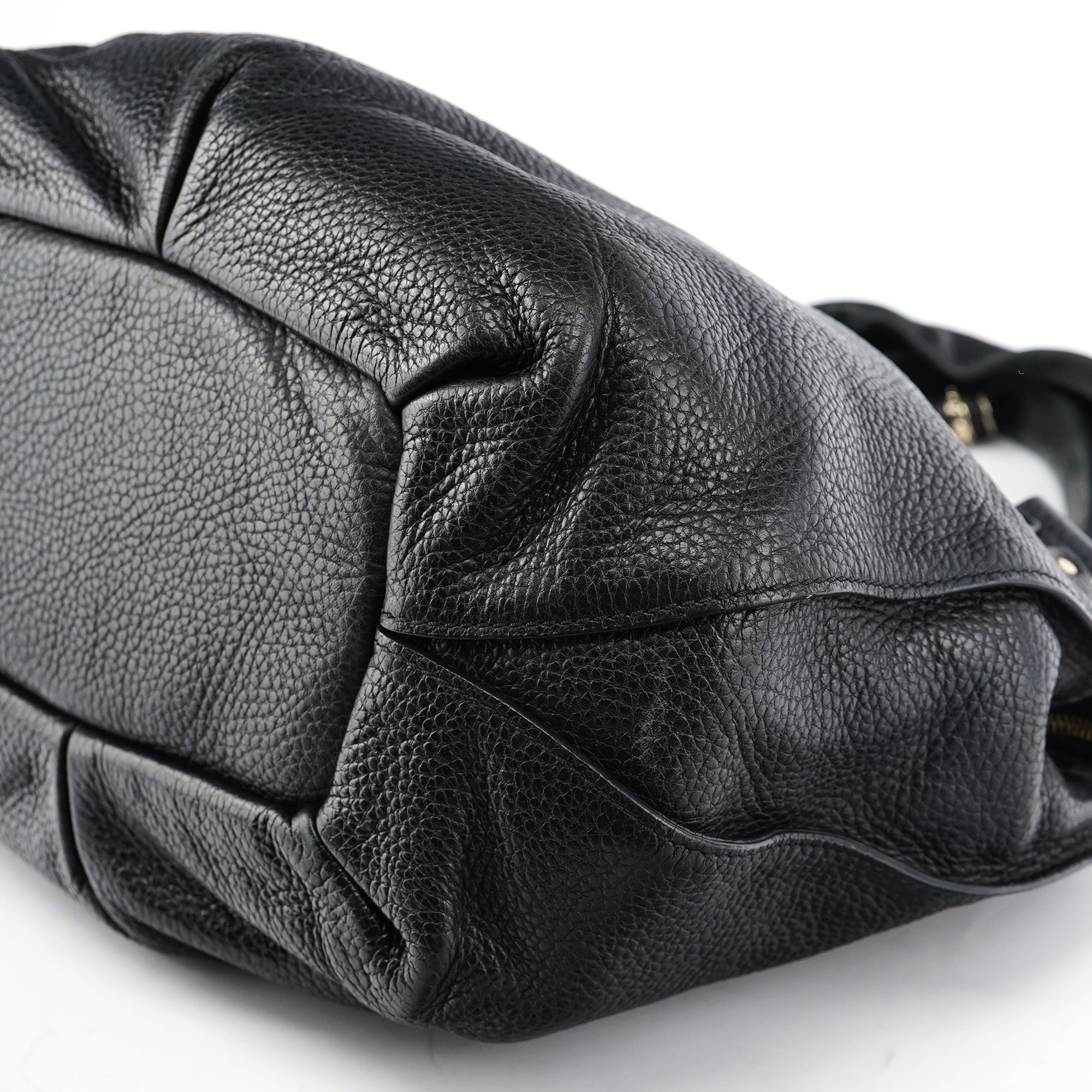 Celine Sac porté épaule Bittersweet en cuir noir